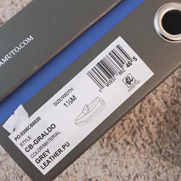 Vince Camuto Grey Graldo Loafers Slip On Shoes Size 1.5 Boys NEW IN BOX - Picture 4 of 5